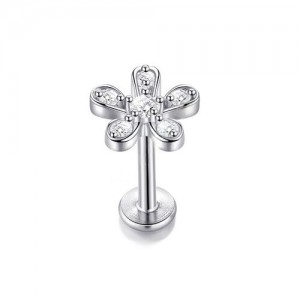 Piercing Labret Modelo 43 Push In Aço 316L